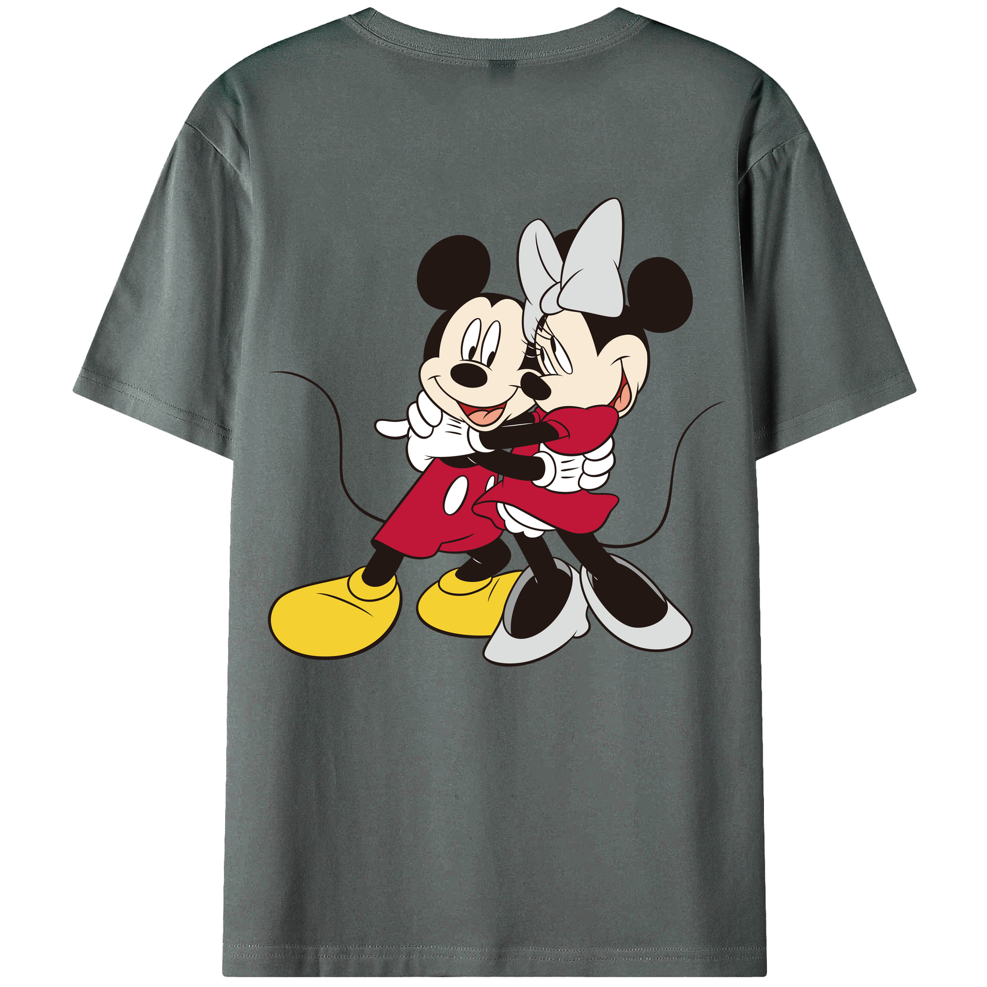 （画像用） ミッキーマウス Mickey Mouse 綿100％半袖Tシャツ（背面プリント）